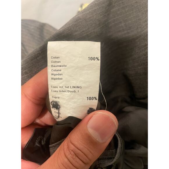 Ikks- pin Stripe Blazer / size 38R / Gray - Picture 10 of 11